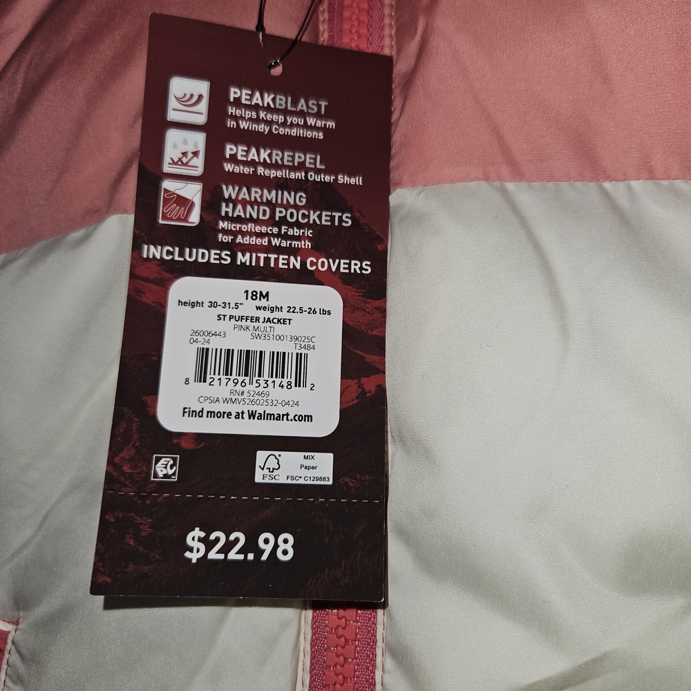 Swiss Tech Colorblock Hooded Puffer Jacket - Picture 3 of 4